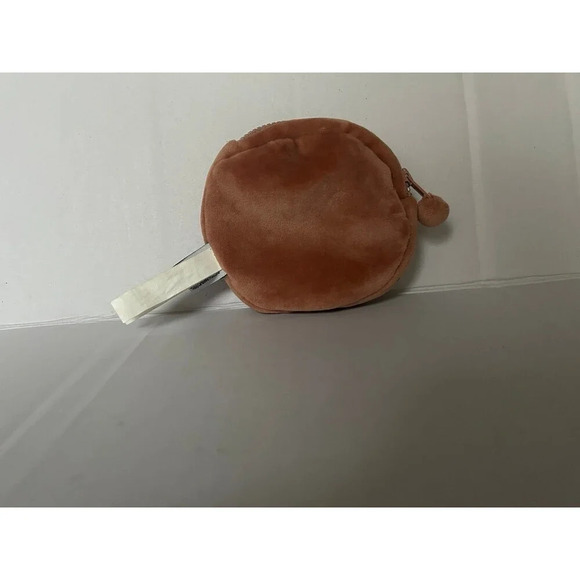 We Bare Bear Grizz Brown Zipper soft plush Coin Bag wallet Pouch - Picture 2 of 6